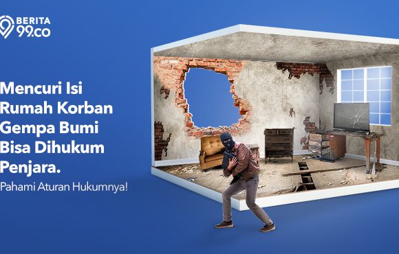 mencuri isi rumah korban gempa bumi