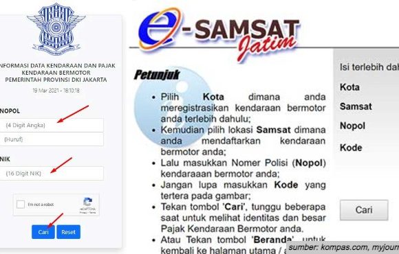 cara cek pajak motor online