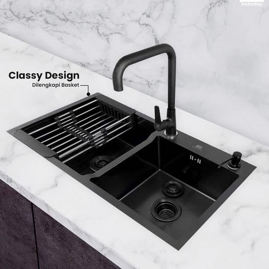 kitchen sink warna hitam