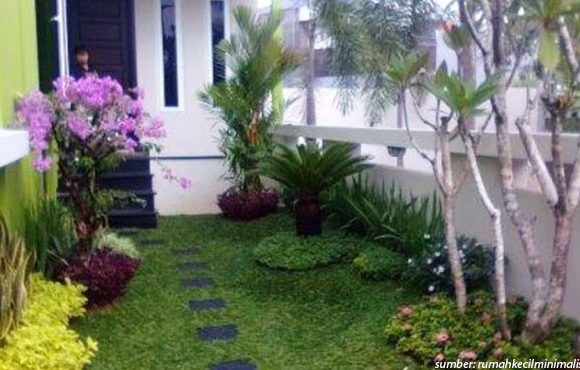 taman depan rumah minimalis lahan sempit