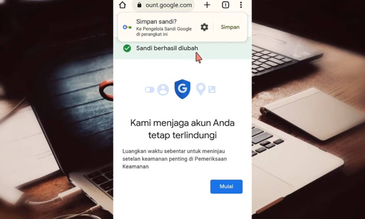 cara ganti password gmail