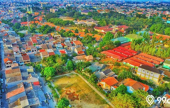 pemandangan bekasi timur dari atas