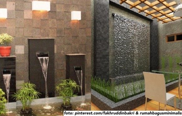 air terjun dinding dalam rumah