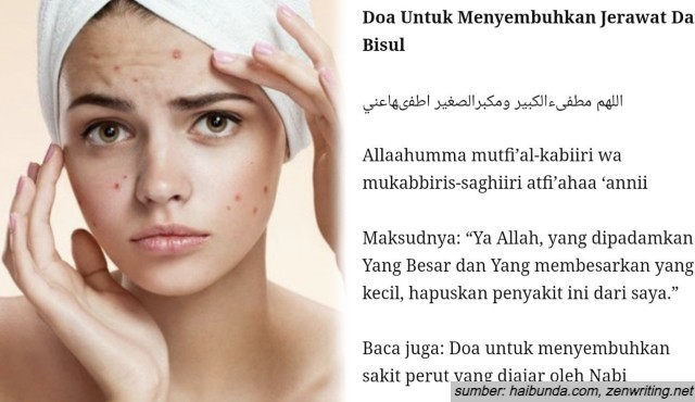 doa menghilangkan jerawat