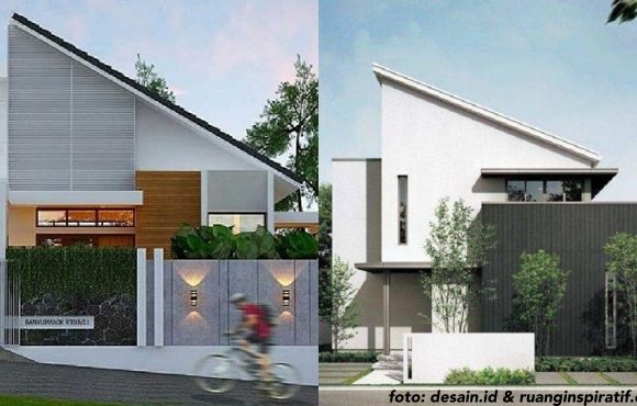 rumah atap miring satu sisi