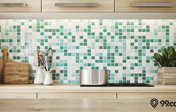 backsplash adalah elemen vertikal