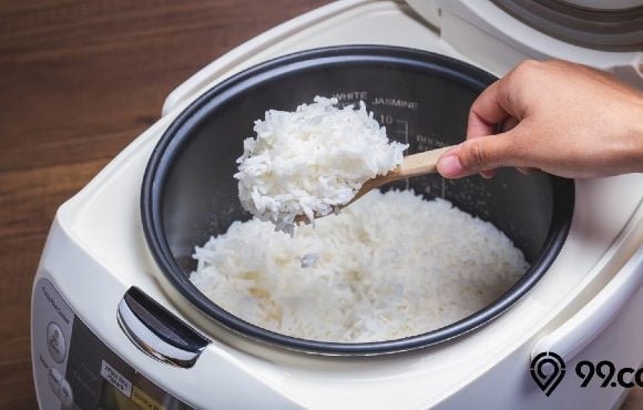 cara memperbaiki rice cooker nasi cepat kering