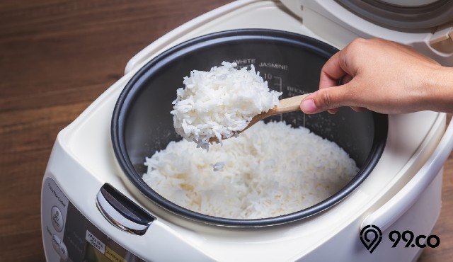 cara memperbaiki rice cooker nasi cepat kering