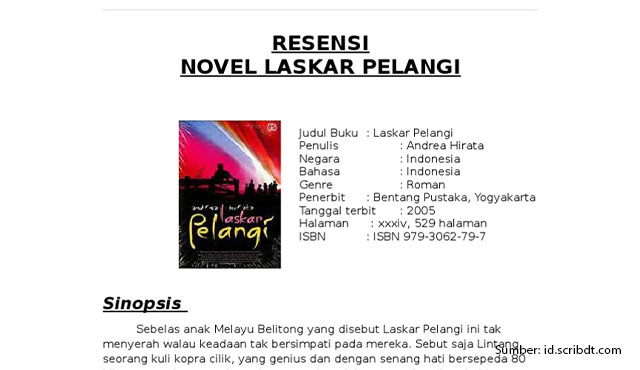 contoh resensi buku