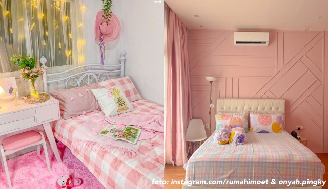 kamar aesthetic pink