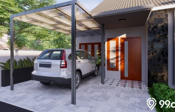 lantai carport minimalis murah