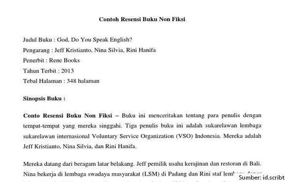 contoh resensi buku non fiksi