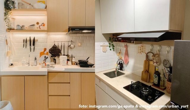 dapur apartemen kecil