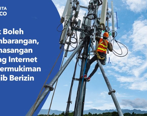 aturan pemasangan tiang internet