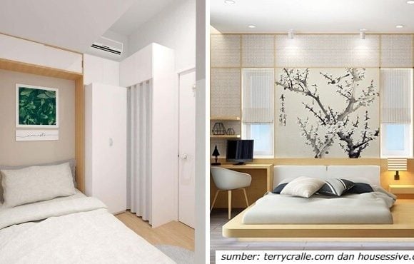 desain kamar tidur minimalis ala Jepang