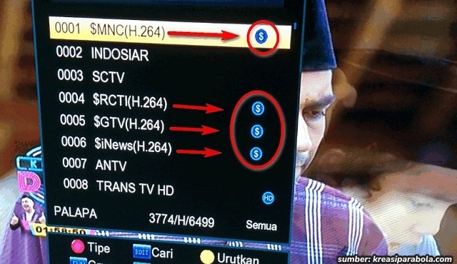 cara mencari channel rcti di tv digital