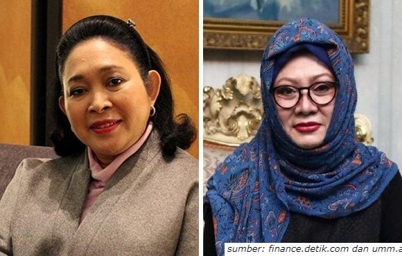 perbandingan rumah Tutut dan Titiek Soeharto