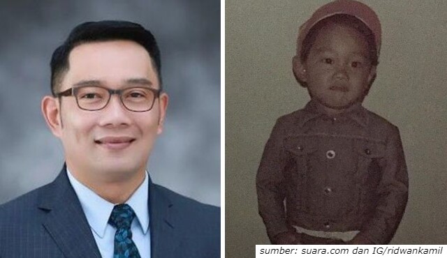 potret ridwan kamil semasa kecil