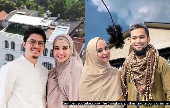 potret rumah zaskia sungkar vs shireen sungkar