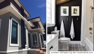 inspirasi kombinasi warna cat rumah hitam