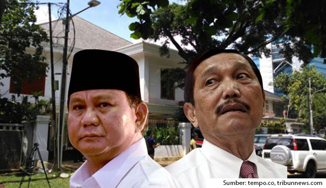 rumah prabowo vs luhut