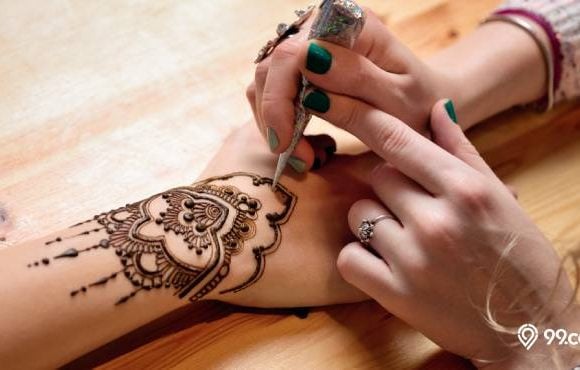 gambar henna simple dan mudah ditiru