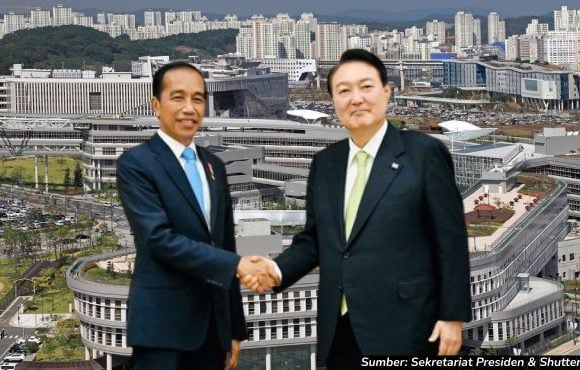 jokowi dan presiden korea selatan