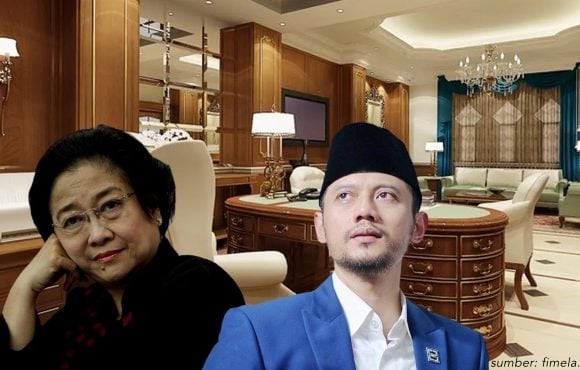 ruang kerja ahy dan megawati