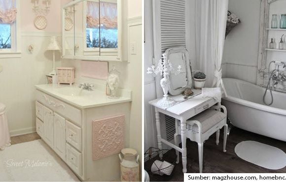 desain kamar mandi shabby chic