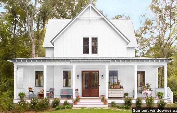 desain rumah american farmhouse