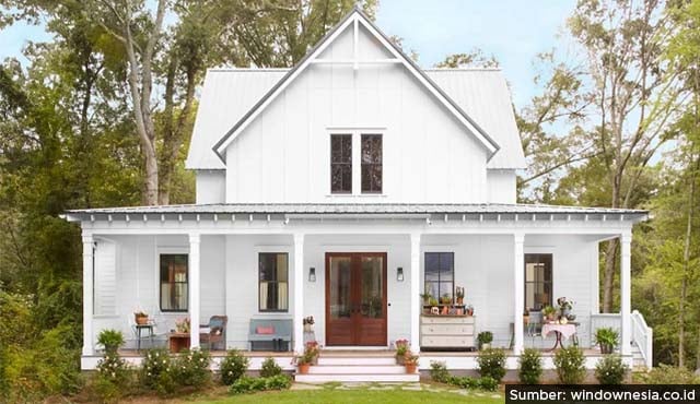 desain rumah american farmhouse