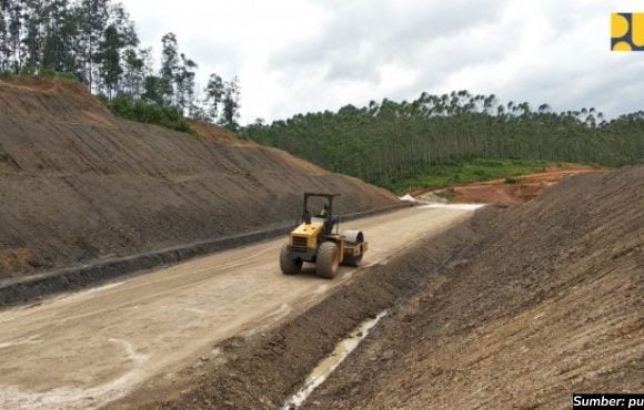 perbaikan jalan perbatasan IKN Nusantara