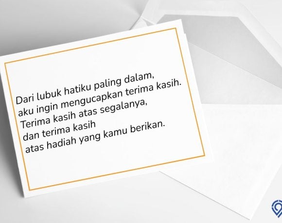 ucapan terima kasih atas pemberian