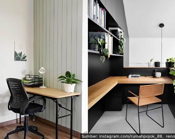 desain ruang kantor kecil minimalis