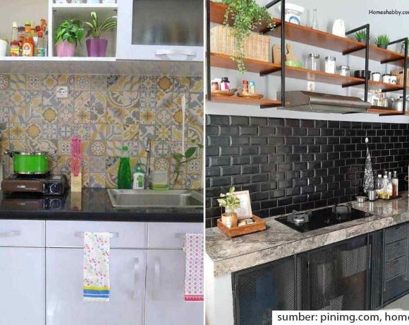 motif keramik dapur sempit