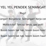 yel yel pendek semangat