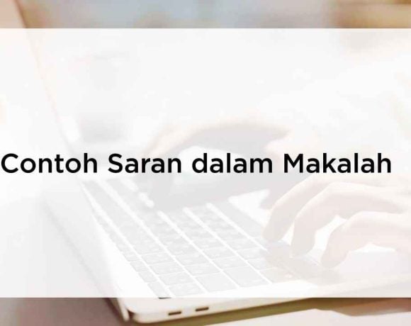 contoh saran dalam makalah