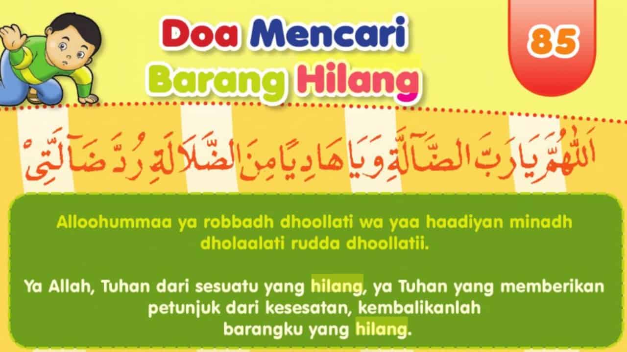 doa mencari barang hilang dalam islam