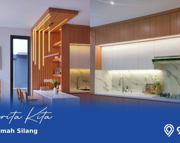 desain interior dapur rumah silang