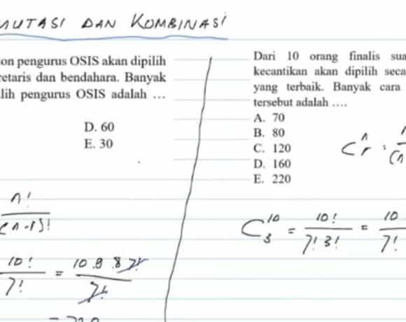 Contoh Soal Permutasi