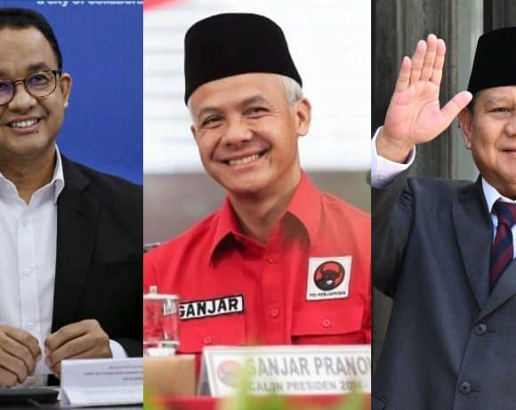 anies baswedan, ganjar pranowo, dan prabowo