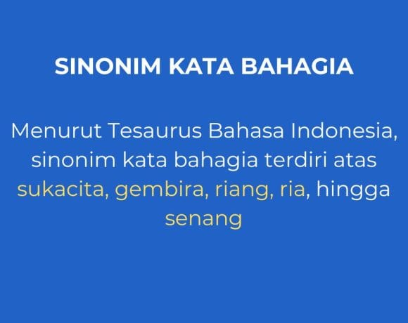 sinonim kata bahagia