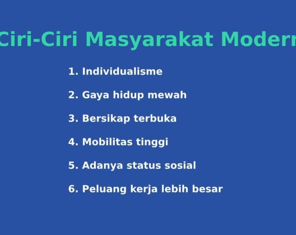 ciri-ciri masyarakat modern