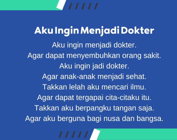 puisi cita citaku menjadi dokter