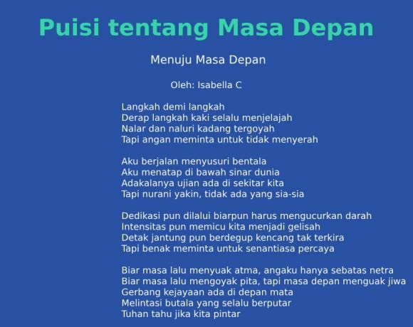 puisi tentang masa depan