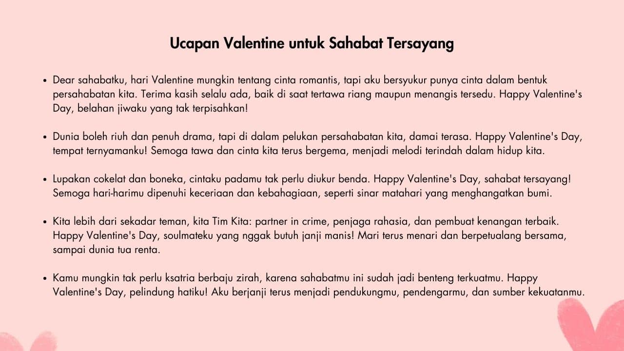 ucapan valentine untuk sahabat