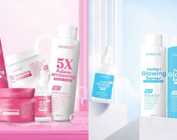 perbedaan skincare animate pink dan biru