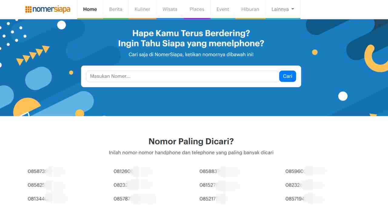 cek nomor telepon online tanpa aplikasi